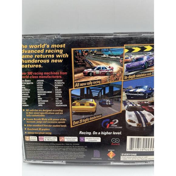 Gran Turismo 2 Sony PlayStation 1, 1999 PS1 Complete Tested 2 Discs And Manuals - Picture 4 of 13